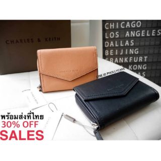 กระเป๋าสตางค์สั้น CHARLES &amp; KEITH ENVELOPE WALLET 2017 ใหม่ ชนชอป สิงคโปร์