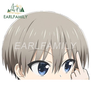 Earlfamily สติกเกอร์ ลายกราฟฟิตี้ Uzaki Hana ขนาด 13 ซม. x 10.3 ซม. สําหรับตกแต่งรถยนต์ ตู้เย็น รถจักรยานยนต์