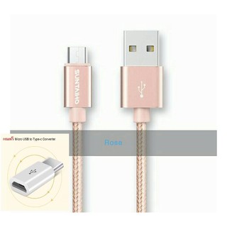 SUNTAIHO สายชาร์จ Micro USB ยาว 25 ซม. สำหรับ Samsung / Android สำหรับต่อพ่วงแบตสำรอง