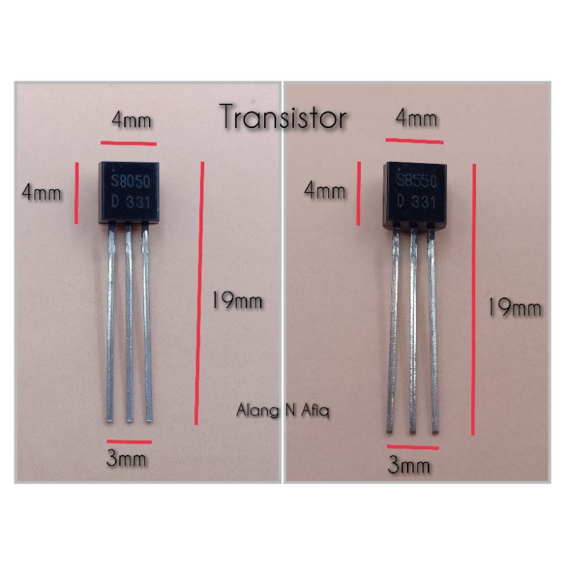 ทรานซิสเตอร์ไตรโอด S8050 S8550 0.5A 40V สําหรับสวิตช์ขยายสัญญาณไฟฟ้า ...