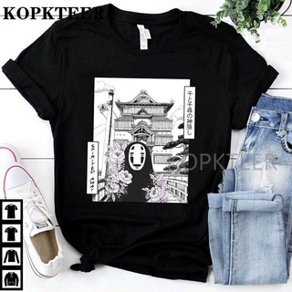 ☃♨Spirited Away Kaonashi No Face Faceless Man Gost Ghost Tshirt Anime Tshirt Cotton