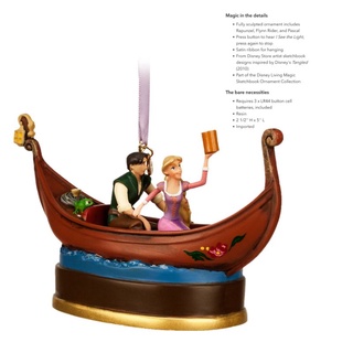 🇺🇸ลิขสิทธิ์​แท้​จาก​อเมริกา​🇺🇸 Disney​ Sketchbook​ Ornament​ 2021 Disney Princess Rapunzel Tangled​