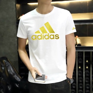 เสื้อยืดผู้ชาย Adidas เสื้อยืดแขนสั้น Mens Simple Cotton Brand Shirt Mens Top T-shirt New