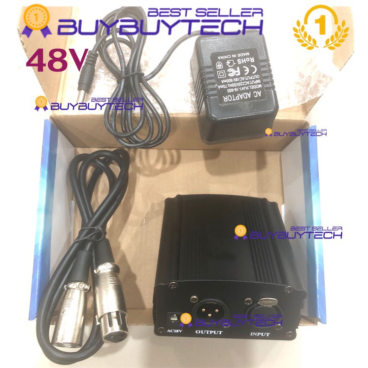 ภาพสินค้าBBT-1 ไมค์โครโฟน BM800 BM900 V8 Sound Studio Dynamic Mic + Wind Screen Pop Filter + Stand + 48v Phantom Power + V8 จากร้าน buybuytech บน Shopee ภาพที่ 3