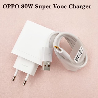 Original 80W Super VOOC Charger EU FastChargeAdapter For OPPO Find X5/X3/X2 Pro N Reno 7SE R17 Oneplus10Pro 9+ 8T Realme