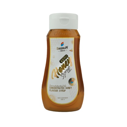 ภาพสินค้าไซรัปหญ้าหวานสูตร KETO กลิ่นน้ำผึ้ง ตราสีสรร ขนาด 320 ml. จากร้าน seasunzone บน Shopee ภาพที่ 1