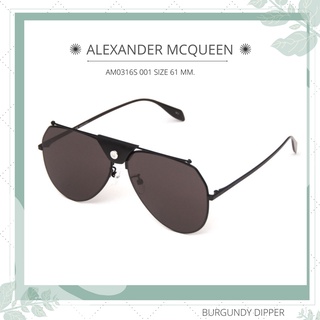 แว่นกันแดด ALEXANDER MCQUEEN : AM0316S 001 SIZE 61 MM.