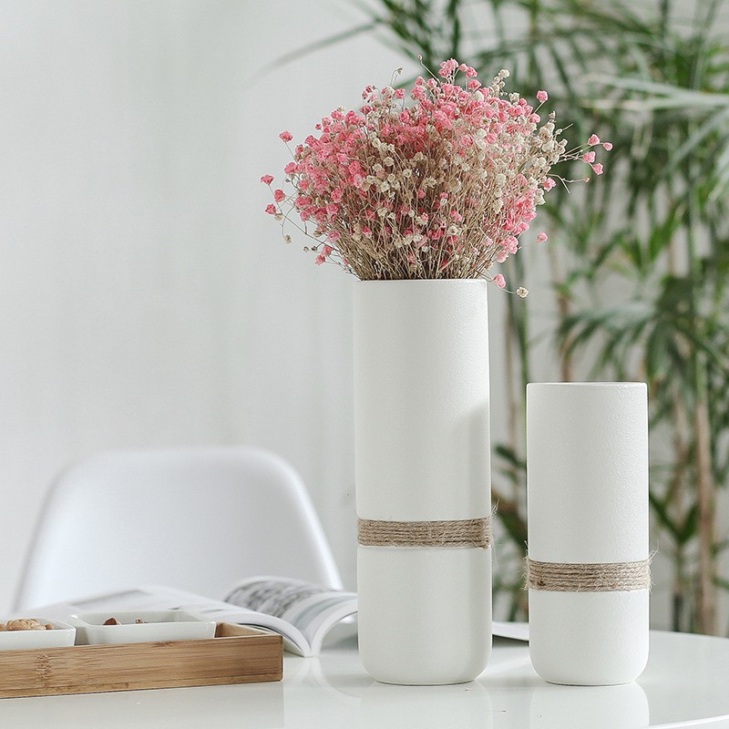 ภาพสินค้าแจกันดอกไม้ Vase Ceramics ตกแต่งแจกันเซรามิกที่เรียบง่ายให้สวยและทันสมัย จากร้าน lifeisamaze บน Shopee ภาพที่ 2