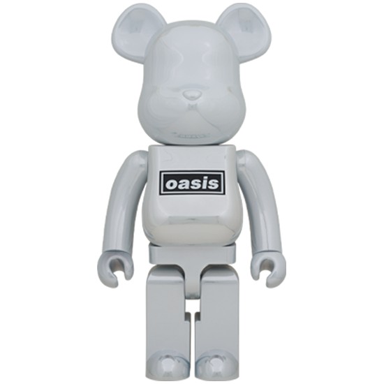 gachabox Bearbrick Oasis White Chrome 1000％ แบร์บริค ของแท้