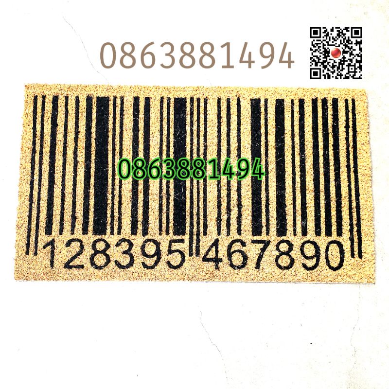พรมดักฝุ่นใยมะพร้าว-ลาย-barcode-size-40x70-cm
