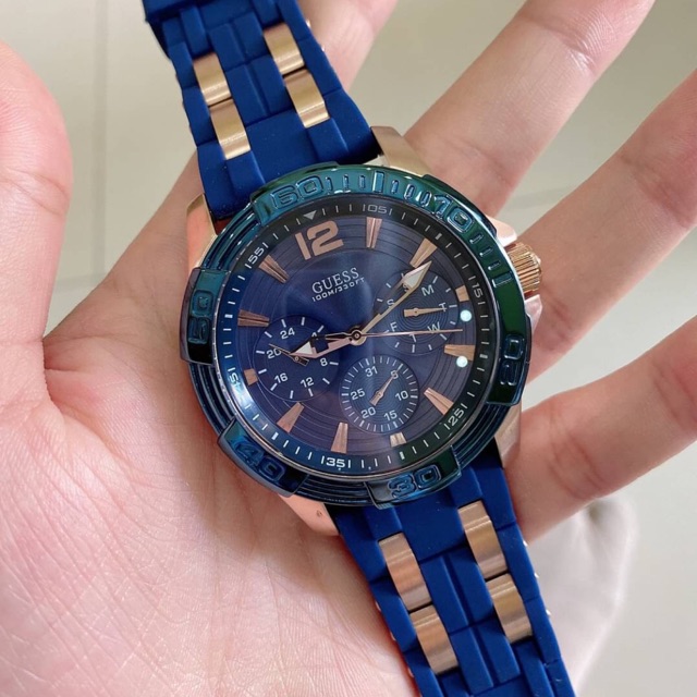 นาฬิกาแบรนด์แท้-นาฬิกาข้อมือผู้ชาย-guess-odyssey-multi-dial-quartz-men-watch-w0366g4