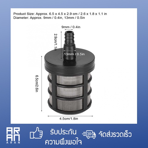 ตะกร้อกรองน้ำ-กรองน้ำดูดจากถัง-สำหรับเครื่องฉีดน้ำแรงดันสูง