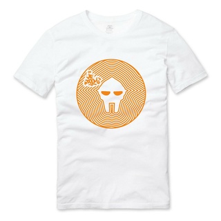 เสื้อยืด พิมพ์ลายมังงะ Mf Doom Mask สไตล์ฮิปฮอป สีขาว สีส้ม คุณภาพดีS-5XL