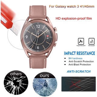 สำหรับ Samsung Galaxy Watch 3 45mm 41mm ฟิล์มใสกระจกนิรภัยป้องกันหน้าจอ Smart Watch