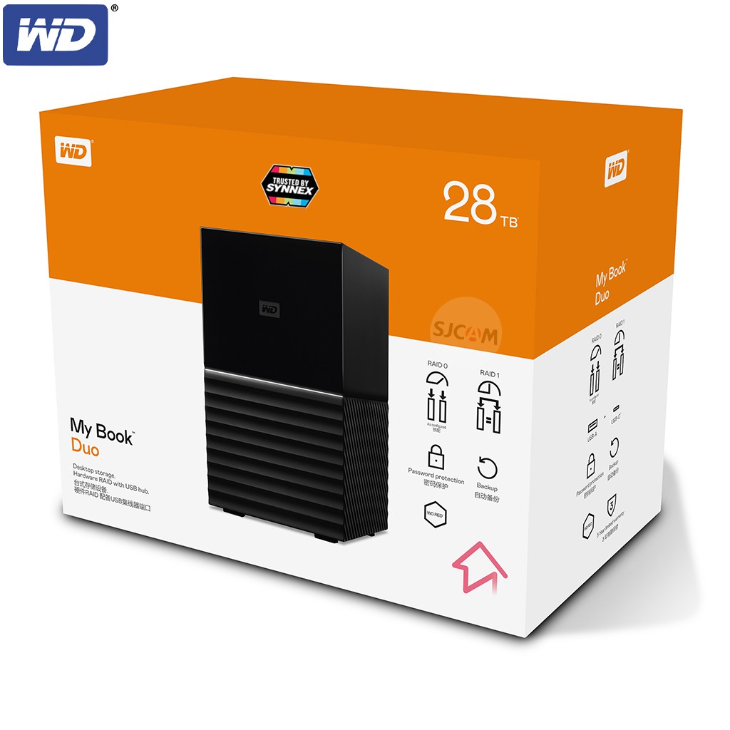 WD My Book Duo ฮาร์ดดิสก์ HDD 28TB RAID Speed 360 MB/s