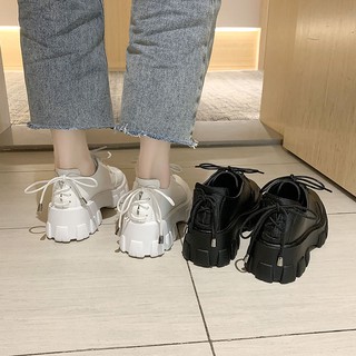 ราคา🔥Hot sale！ สไตล์วิทยาลัยรองเท้าหนังขนาดเล็กสไตล์อังกฤษหญิง 2020 ฤดูใบไม้ผลิและฤดูร้อนนักเรียนใหม่เกาหลีป่ารองเท้าแพลตฟอ