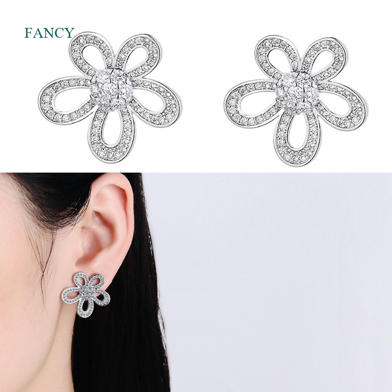 fancy-ต่างหูสตั๊ด-โลหะ-รูปดอกเดซี่-ดอกทานตะวัน-ขนาดเล็ก-สีทอง-เครื่องประดับแฟชั่น-สําหรับผู้หญิง