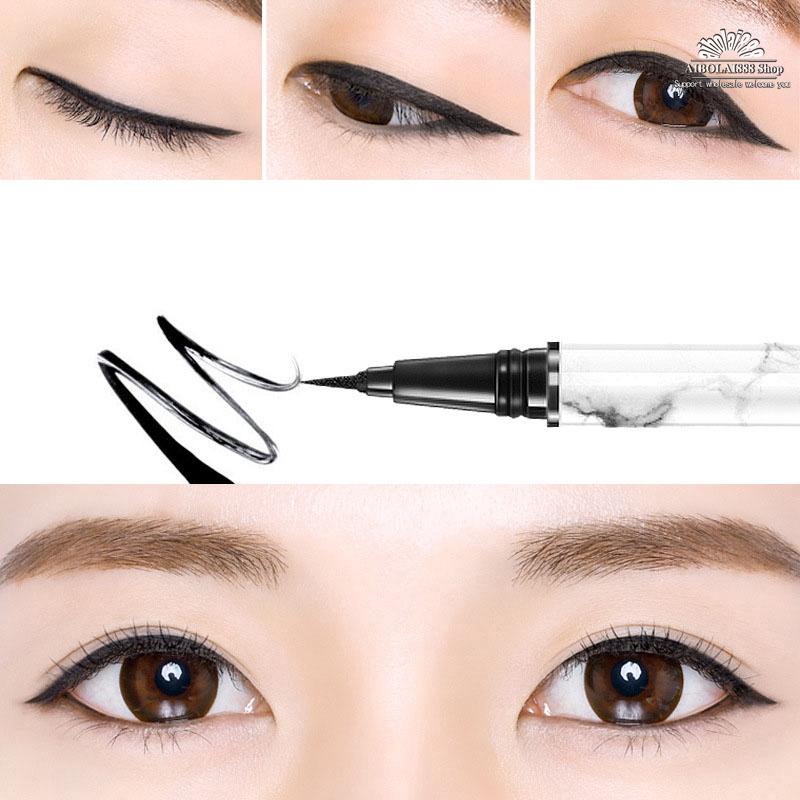 อายไลน์เนอร์ กันน้ำ Zoom In Eyes Easy To Draw Eyeliner หัวแปรงเรียวเล็กสุดๆ เครื่องสำอางทาหนังตา