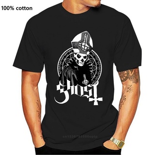 เสื้อยืดผ้าฝ้ายพิมพ์ลายคลาสสิก เสื้อยืดคอกลม แขนสั้น พิมพ์ลายวงร็อค Ghost Bc Papa Emeritus สําหรับผู้ชาย