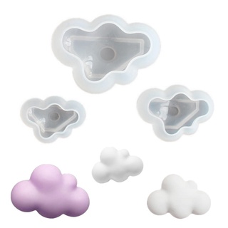 แม่พิมพ์ซิลิโคน รูปเมฆ 3D สําหรับทําช็อคโกแลต มูส ฟองดองท์ น้ําแข็ง พุดดิ้ง ลูกอม สบู่ เทียน เบเกอรี่