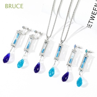 Bruce เครื่องประดับต่างหูนาฬิกาทรายแฟชั่นลายคริสต์มาส