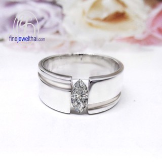 Finejewelthai-แหวนเพชร-แหวนเงินแท้-แหวนแต่งงาน-แหวนหมั้น-R1102cz