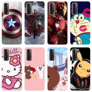 เคสโทรศัพท์ ชนิดซิลิโคน TPU แบบนิ่ม พิมพ์ลายการ์ตูนน่ารัก สำหรับ Huawei Y7A