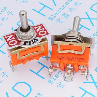 Toggle Switch สวิตซ์ E-TEN 1122 สวิตซ์โยก 3 ขา 15A 250V