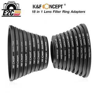 K&amp;F 18 IN 1 LENS FILTER RING ADAPTERS KIT K&amp;F SKU0629