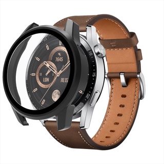 สินค้า 【พร้อมส่ง】เคส huawei watch gt 3 46mm 42mm Case PC Protection + ฟิลม์กระจกในตัว เคสกระจก  Protective Case Cover for huawei gt3 watch pc Hard shell