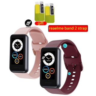 สาย realme band 2 สายรัด สายนาฬิกา แบบซิลิโคนส ายรัดข้อมือกีฬา realme band 2 นาฬิกาอัฉริยะ ฟิล์ม realme band 2 ฟิล์มป้องกัน