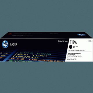 HP 119A(W2090A)  BK แท้ศูนย์ สีดำ ของใหม่คุณภาพ100% HP Color Laser 150a/150nw/MFP 178nw/M179fnwข รัปประกันสินค้า