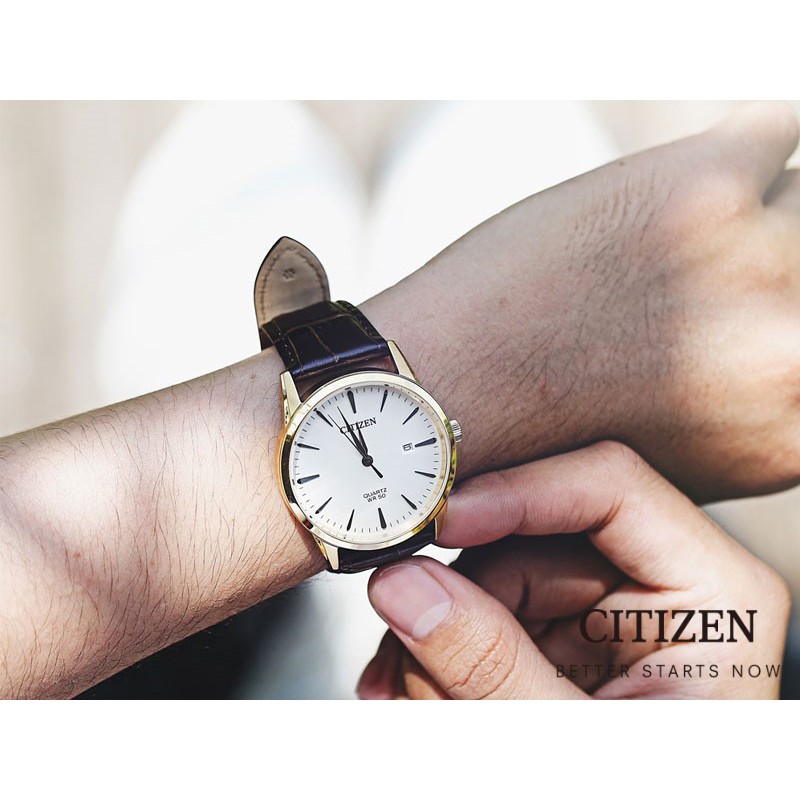 citizen-bi5002-14a-leather-mens-watch-quartz-นาฬิกาผู้ชายระบบถ่าน