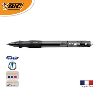 [Official Store] BIC บิ๊ก ปากกา Gel-ocity Original Clic ปากกาเจล เเบบกด หมึกดำ หัวปากกา 0.7 mm. จำนวน 1 ด้าม