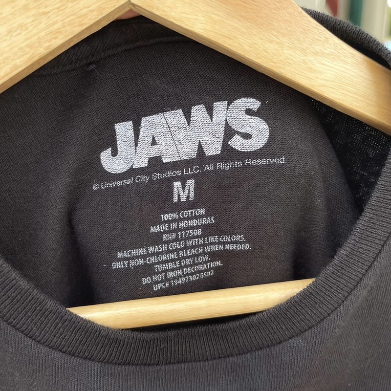 เสื้อยืดผ้าฝ้ายพิมพ์ลายขายดี-jaws-ภาพยนต์ฉลามฉายปี-2519