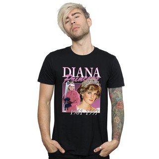 เสื้อยืดผู้ชายเสื้อยืดแขนสั้นพิมพ์ลาย Princess Diana สําหรับผู้ชายสีชมพู