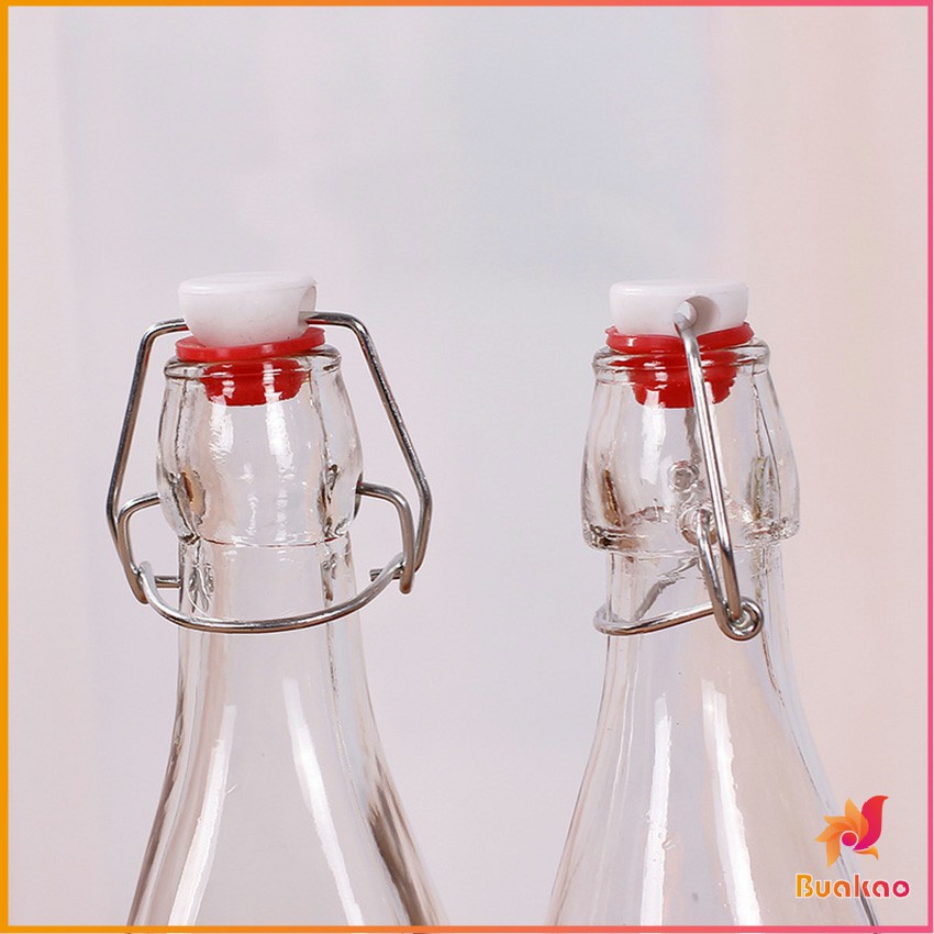buakao-ขวดแก้วสุญญากาศพร้อมฝา-เก็บน้ำ-ขอเหลว-sealed-glass-bottle