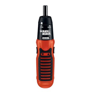 BLACK & DECKER ไขควงไร้สาย รุ่น A7073 กำลัง 6 โวลต์ สีส้ม - ดำ สว่านไฟฟ้า ไขควงไฟฟ้า