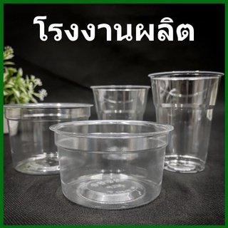(100-50 ใบ) เเก้วน้ำพลาสติก แก้วพลาสติกPPฝาพลาสติกครอบแก้วน้ำ (1 แถว)(MM-DD)