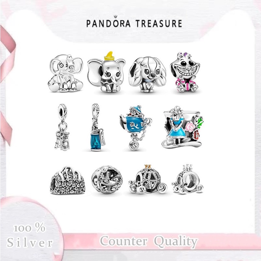 pandora-จี้สร้อยข้อมือเงิน-ลายดิสนีย์-alice-in-wonderland-เครื่องประดับ-สําหรับผู้หญิง-p527