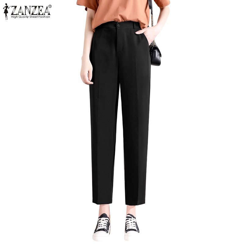Zanzea ผู้หญิง การเดินทาง ที่เรียบง่าย เอวสูง พร้อมกระเป๋า เอวยางยืด ...