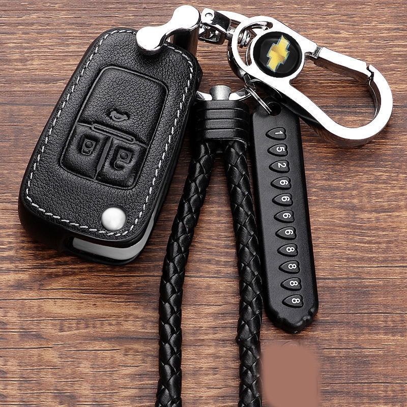 เคสกุญแจรถยนต์-chevrolet-ปลอกกุญแจ-กระเป๋าใส่กุญแจรถยนต์-รุ่นกุญแจพับ-กันเปื้อน-เคสหนังใส่กุญแจรีโมทกันรอย