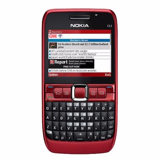 โทรศัพท์มือถือโนเกียปุ่มกด  NOKIA E63 ( สีแดง )  3G/4G รุ่นใหม่2020