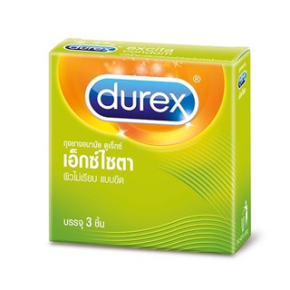 Durex ถุงยางอนามัยดูเร็กซ์ เอ็กซ์ไซตา (3 ชิ้น)