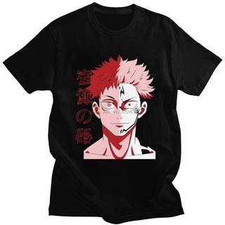 T-shirt  พร้อมส่ง เสื้อยืดแขนสั้น คอกลม ผ้าฝ้ายแท้ พิมพ์ลายกราฟฟิค อนิเมะมหาเวทย์ผนึกมาร Sukuna หลากสี สไตล์ญี่ปุ่น สําห