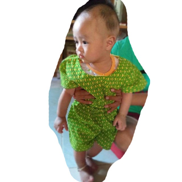 ภาพหน้าปกสินค้าชุดไทยเด็กเล็ก (NU) จากร้าน papumkids บน Shopee