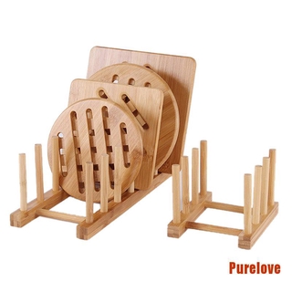 Purelove ชั้นวางจานชามแบบไม้