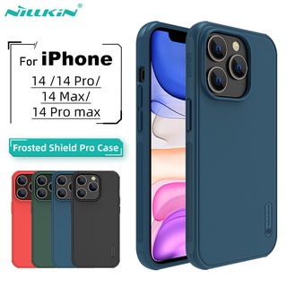 เคสโทรศัพท์มือถือ PC ผิวด้าน ปิดด้านหลัง ลาย NILLKIN สําหรับ iPhone 14 Pro Max 14 Pro 14 Max