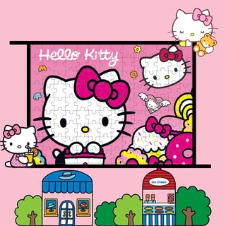 พบของเล่นเพื่อการศึกษาสำหรับเด็กสำหรับเด็กหญิงและเด็กชาย Hello Kitty cat 126 ปริศนา
