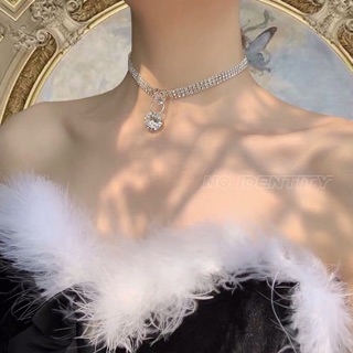 🔥Sale🔥โชคเกอร์เพชรประดับจี้เพชร Diamond Gothic Choker พร้อมส่ง